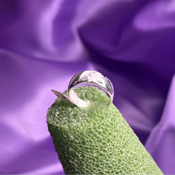 Hoop With Stone Silver 925 - Picture 6 of 7